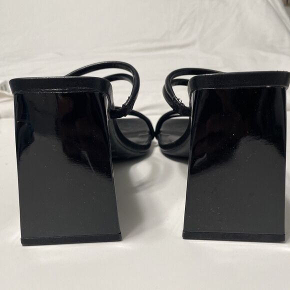 Abound 7 Austyn Strappy Sandal Black Womens Block Heel NWT - Picture 3 of 9